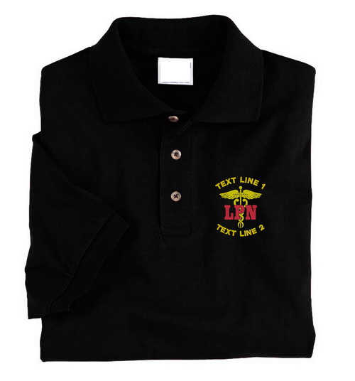 (image for) LPN Licensed Practical Nurse Polo Embroidered #830